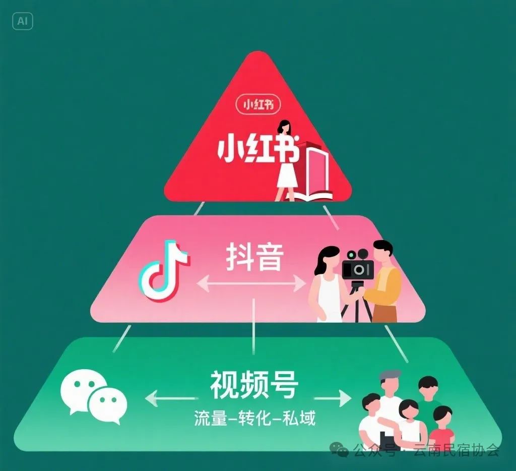 小红书 VS 抖音 VS 视频号：哪个才是你家民宿的“流量主阵地”？