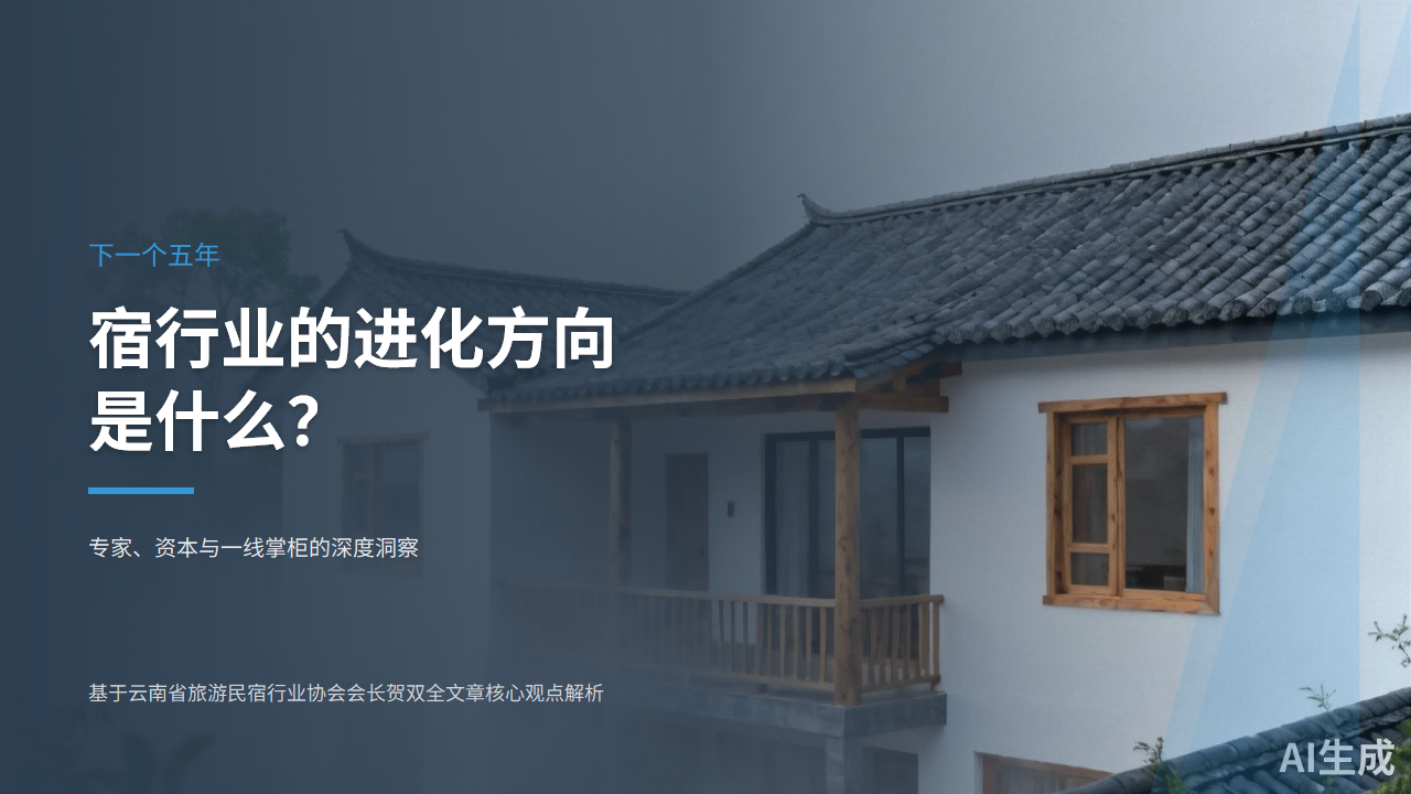 民下一个五年，宿行业的进化方向是什么？听听专家、资本和一线掌柜的“真心话”。