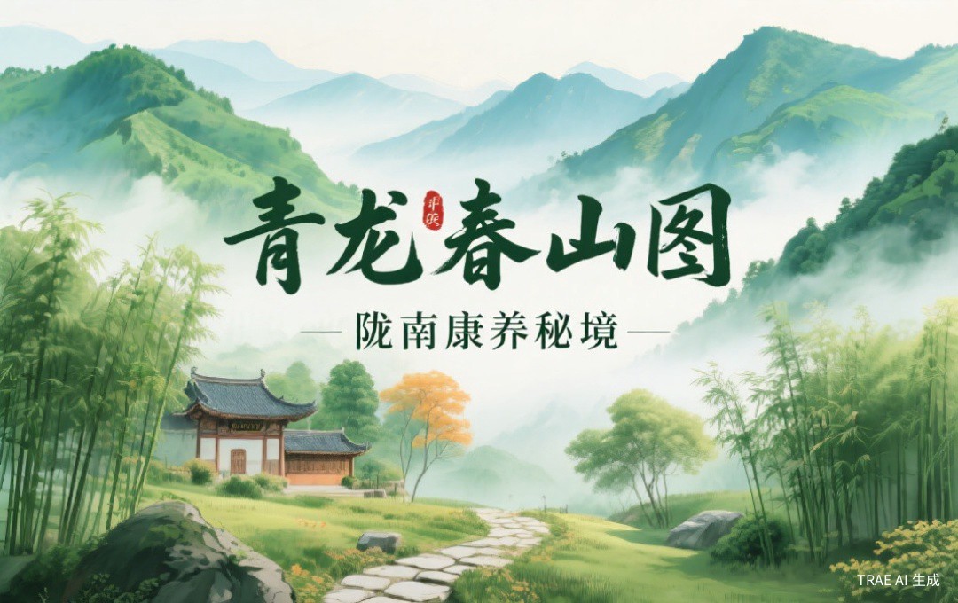 藏在甘肃陇南的康养秘境:闲鹤庄青龙春山图旅居基地全揭秘