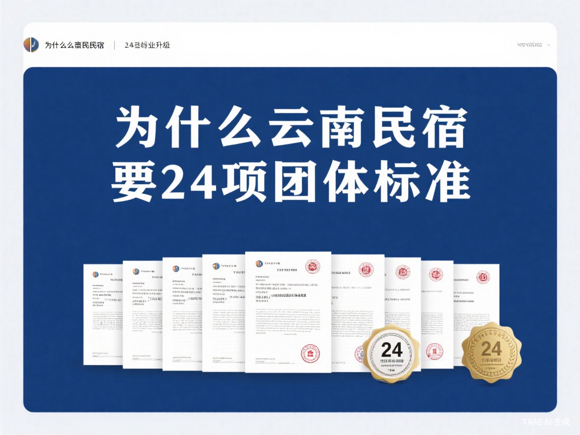 为什么云南民宿需要24项团体标准？行业升级已经到了关键节点
