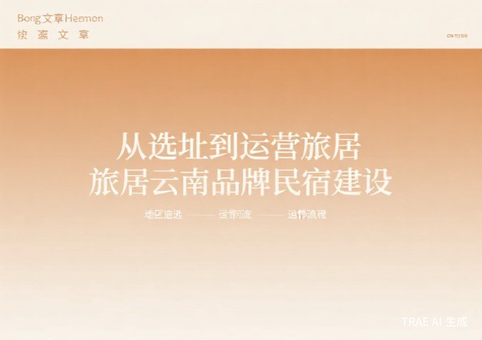 从单店到连锁民宿品牌扩张的标准化管理手册
